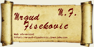 Mrgud Fišeković vizit kartica